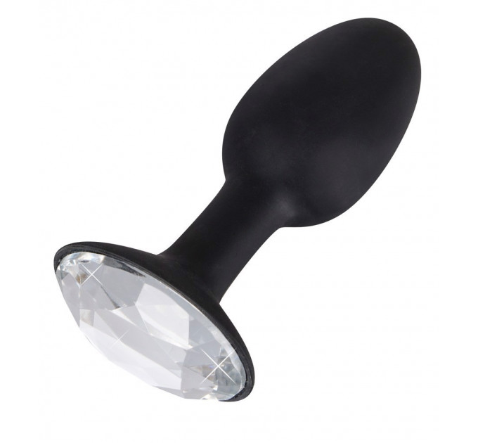 Анальная пробка со стразом You2Toys Butt Plug Diamond S, силикон, черная