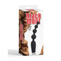 Анальная цепочка Chisa Black Mont с вибрацией, черная