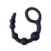 Анальний ланцюжок Chisa Black Mont 9.4 з ланками різних діаметрів, чорна