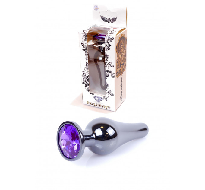 Анальный плаг с фиолетовым камнем Jewellery