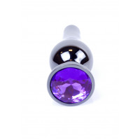Анальный плаг с фиолетовым камнем Jewellery