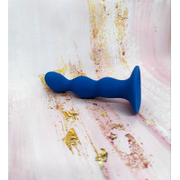 Анальний плаг хвиля Loveshop Blue 12 см * 2.5 см