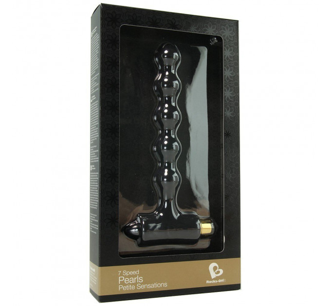 Анальный вибростимулятор Rocks-Off Petite Sensations Pearls Black