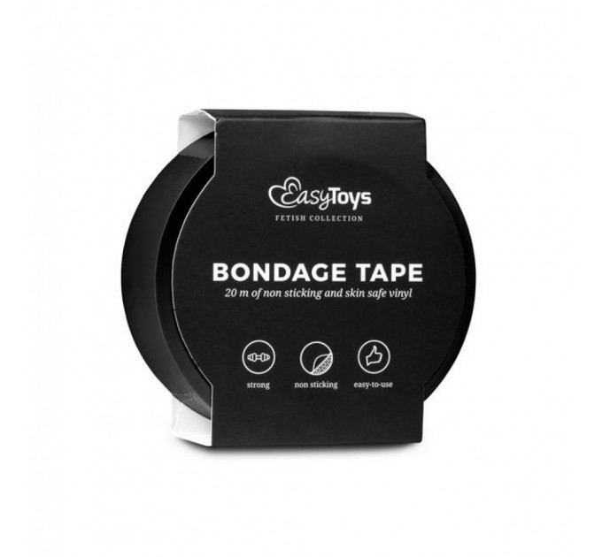 Бондажная лента, черного цвета "EasyToys Black Bondage Tape"