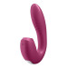Двойной смарт вибратор с вакуумной стимуляцией Satisfyer Sunray Connect App Berry