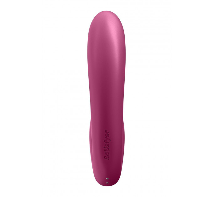 Двойной смарт вибратор с вакуумной стимуляцией Satisfyer Sunray Connect App Berry