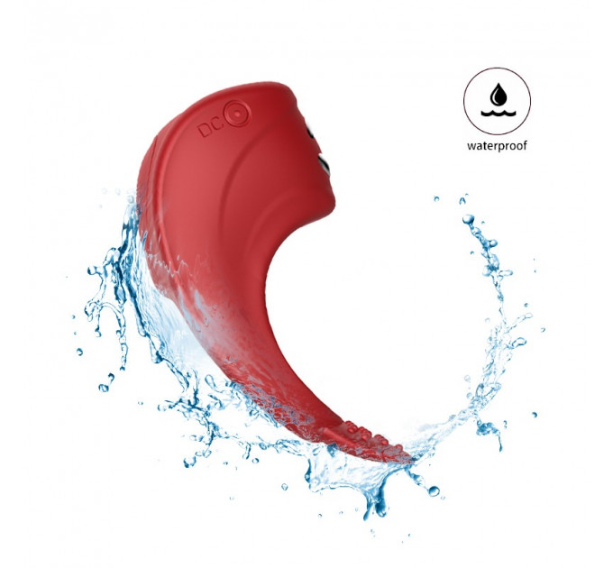 Ерекційне кільце з електростимуляцією Foxshow – Vibrator – Silicone Ring Red USB