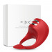 Ерекційне кільце з електростимуляцією Foxshow – Vibrator – Silicone Ring Red USB