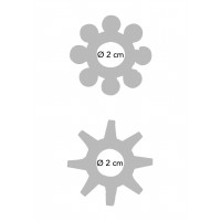 Кільця ерекційні Toy Joy Power Stretchy Rings прозоро-чорні, 2 шт.
