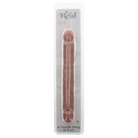Фаллоимитатор двусторонний ToyJoy RealFeel Jr.Double Dong, бежевый