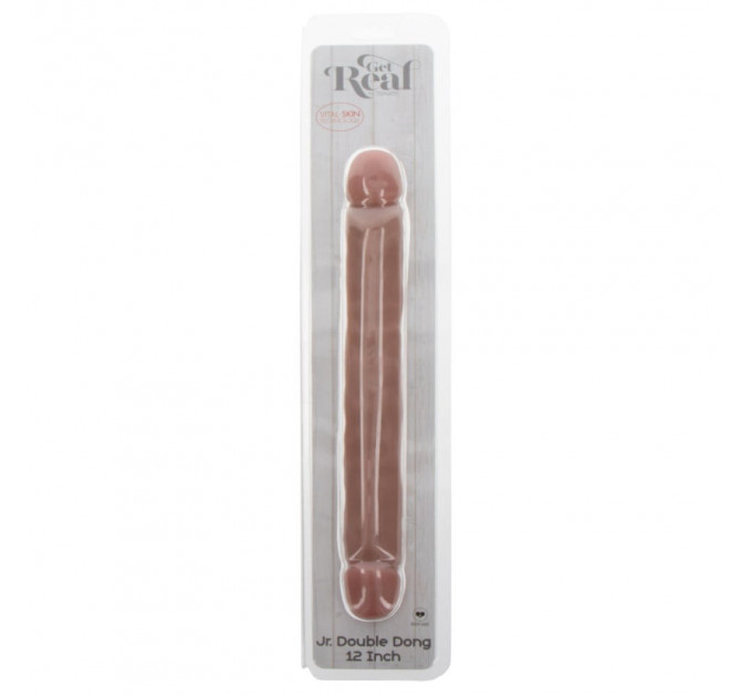 Фаллоимитатор двусторонний ToyJoy RealFeel Jr.Double Dong, бежевый
