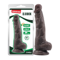 Фаллоимитатор коричневый Chisa Fashion Dude 8.5 Cock реалистичный с мошонкой