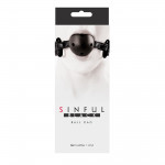 Кляп NS Novelties SINFUL BLACK BALL GAG