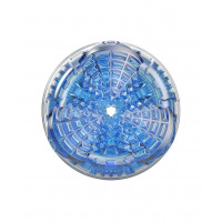 Мастурбатор у колбі з  імітацією орального сексу Fleshlight Turbo Core Blue Ice, блакитний