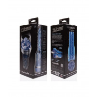 Мастурбатор у колбі з  імітацією орального сексу Fleshlight Turbo Core Blue Ice, блакитний