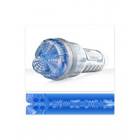 Мастурбатор у колбі з  імітацією орального сексу Fleshlight Turbo Core Blue Ice, блакитний