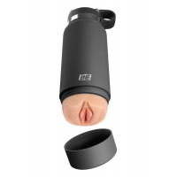 Мастурбатор вагина в колбе Pipedream PDX Plus Fuck Flask телесный, 23.8 см