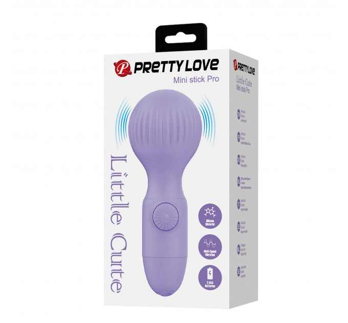 Мини-вибратор клиторальный PRETTY LOVE фиолетовый, 13.5 х 5.2 см