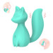 Міні-вібратор кліторальний Every Night Toys Doris у формі лисиці бірюзовий, 10 режимів вібрації