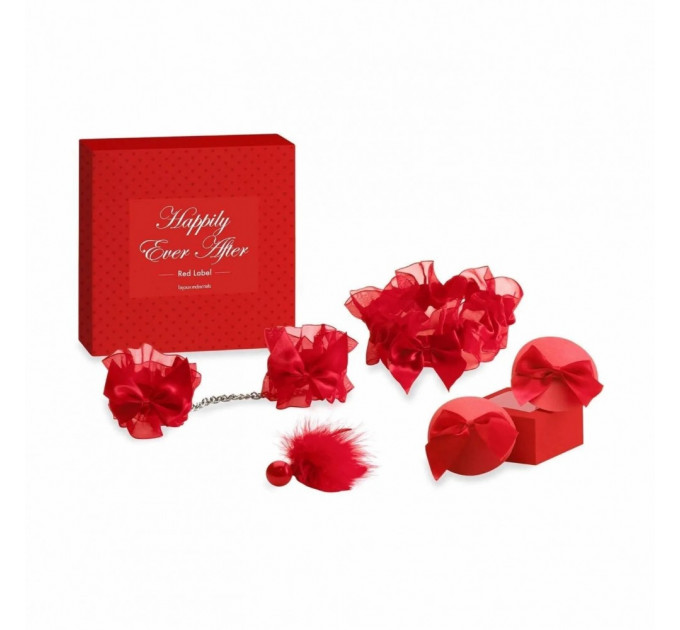 Набір аксесуарів підв'язки, наручники, пестики Happily Ever After - RED LABELr Bijoux Indiscrets