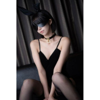 Нашийник-чокер з кільцем, італійська шкіра Leather Cosplay Choker UPKO, розмір L