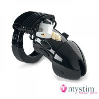 Пояс верности с электростимуляцией Mystim Pubic Enemy No. 1, черный