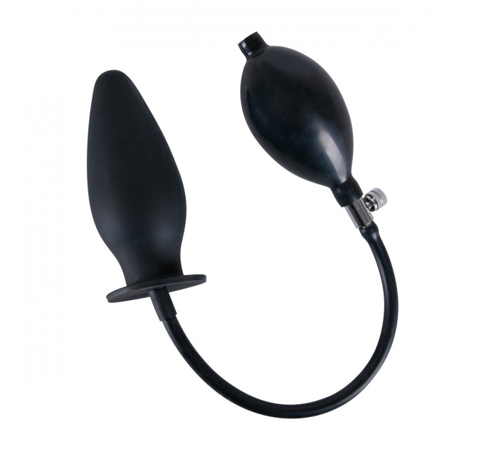 Пробка з накачуванням True Black Anal Plug