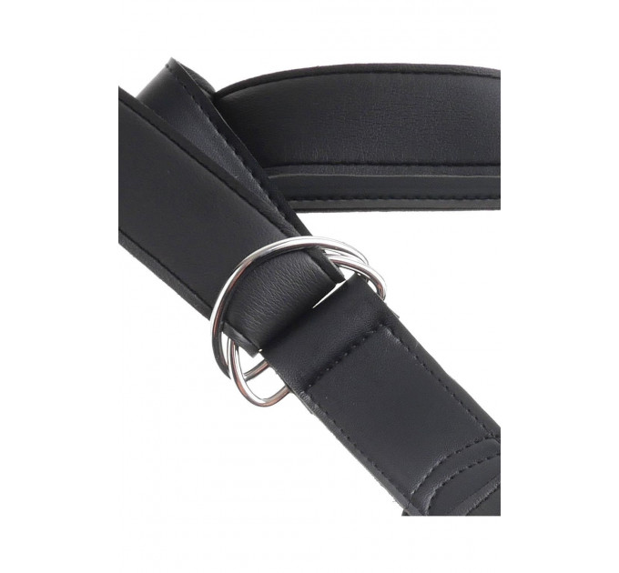Ременная черная сбруя Pipedream King Cock Strap-On Harness с реалистичным фаллоимитатором, 20 см
