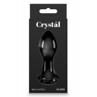 Скляна пробка NS Novelties CRYSTAL ROSE BLACK