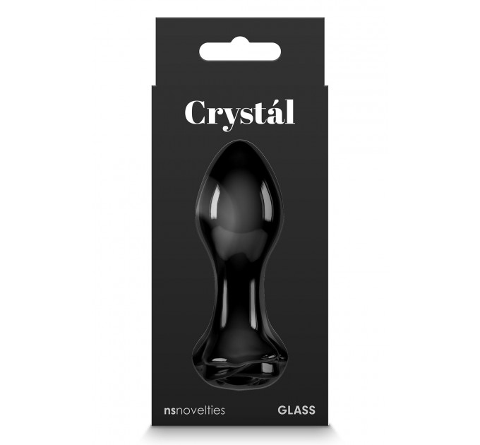 Стеклянная пробка NS Novelties CRYSTAL ROSE BLACK