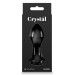 Стеклянная пробка NS Novelties CRYSTAL ROSE BLACK