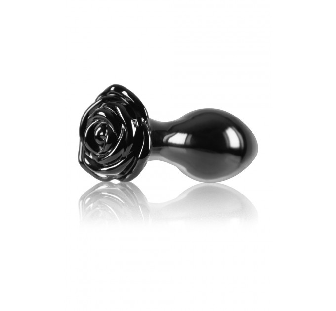 Стеклянная пробка NS Novelties CRYSTAL ROSE BLACK