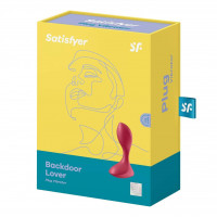 Анатомічна анальна пробка із вібрацією Satisfyer Backdoor Lover червона