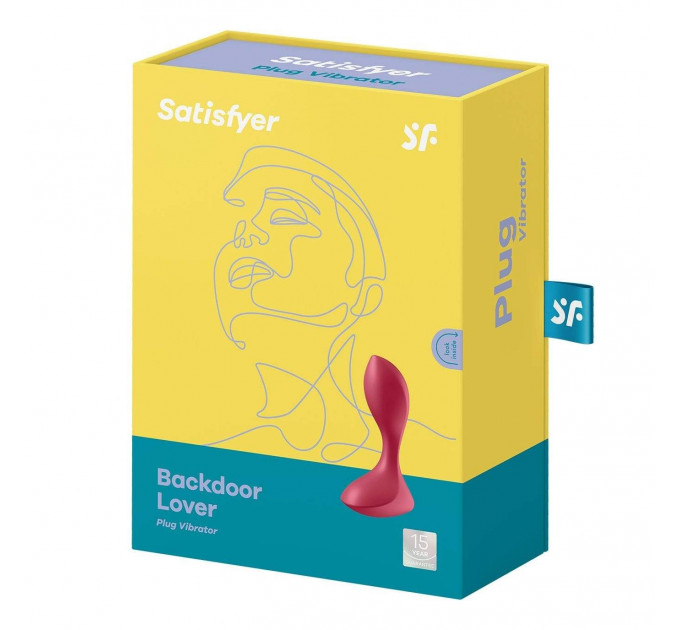 Анатомическая анальная пробка с вибрацией Satisfyer Backdoor Lover Red
