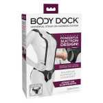Трусики для страпону Pipedream Body Dock з підтяжками, чорні