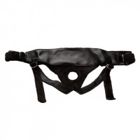 Трусики для страпона Universal Love Rider Platinum Harness, кожзам, черные