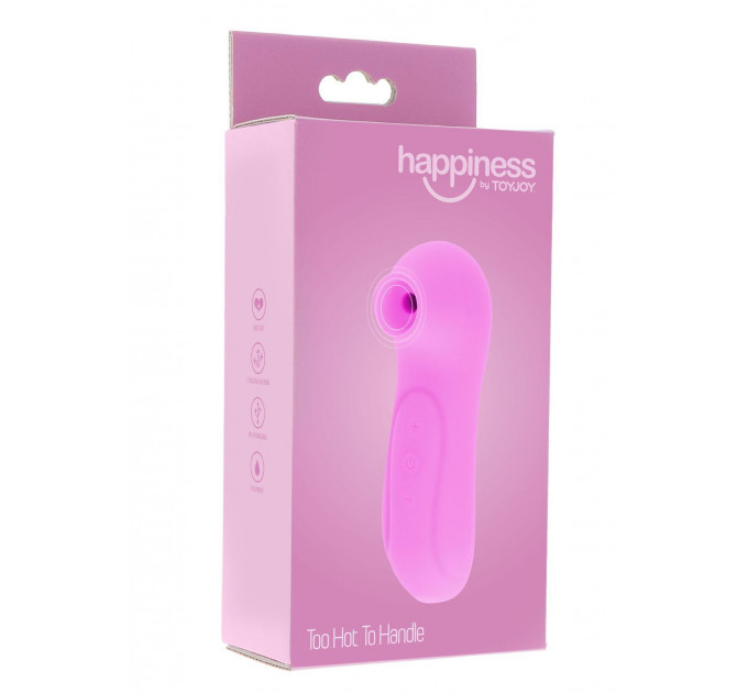 Вакуумный стимулятор клитора Toy Joy, силиконовый, розовый