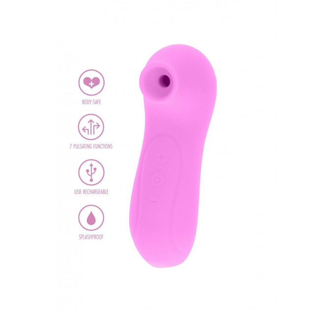 Вакуумный стимулятор клитора Toy Joy, силиконовый, розовый