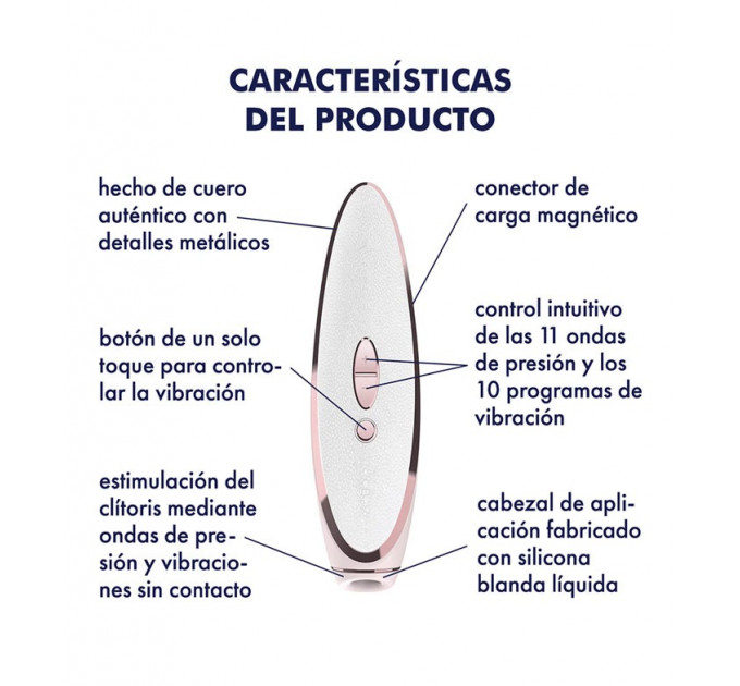 Вакуумный клиторальный стимулятор Satisfyer Luxury Pret-a-Porter, белый