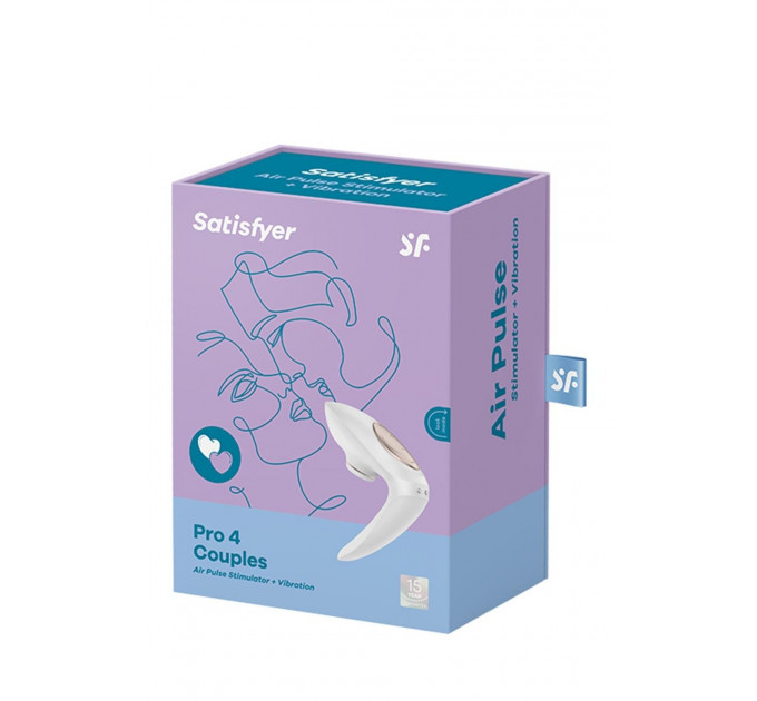 Вибратор для пар с вакуумным стимулятором SATISFYER PRO 4 COUPLES