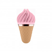 Вибростимулятор для клитора в виде Мороженого Satisfyer Layons Sweet Temptation, розовый