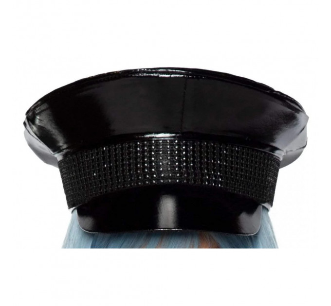 Военная шляпа со стразами One Size Rhinestone Trimmed Military Hat от Leg Avenue, черная