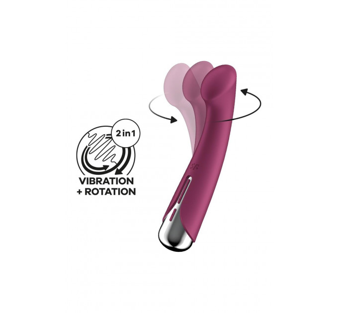 Вибратор для точки G Satisfyer Spinning G-Spot 1 с ротацией, красный