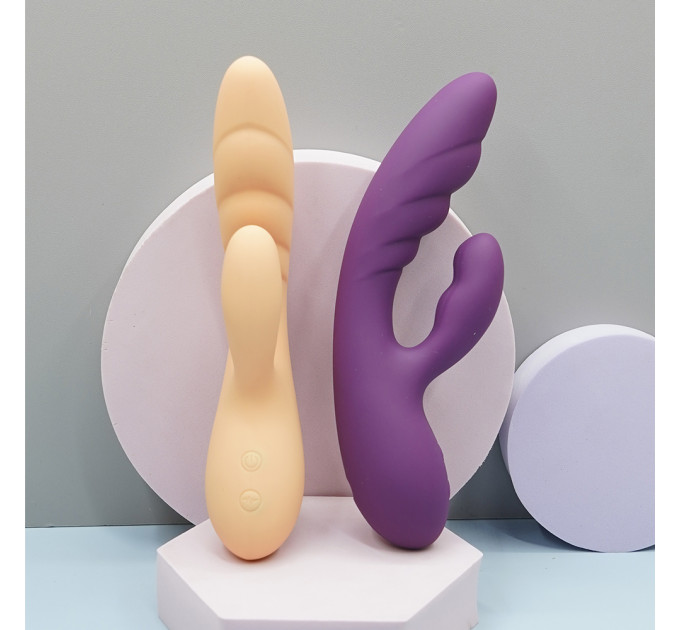 Вібратор-кролик Sweet Em, бордовий