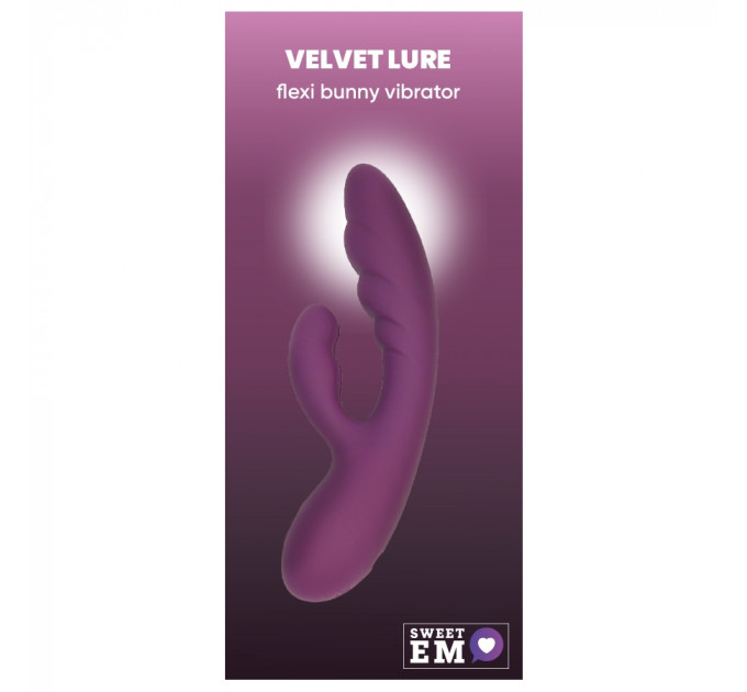 Вібратор-кролик Sweet Em, бордовий