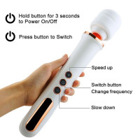 Вибратор-Микрофон черный Massager Super Powerful USB 10 Function