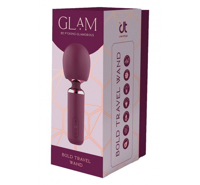 Вибратор микрофон Deam Toys Glam Bold Travel Wand, фиолетовый