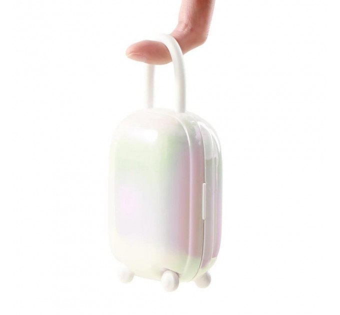 Віброяйце та вакуумний стимулятор для клітора 2 в1 BeYourLover Magic Suitcase в зарядному кейсі, білий