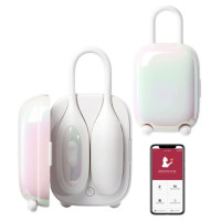 Виброяйцо и вакуумный стимулятор для клитора 2 в1 BeYourLover Magic Suitcase в зарядном кейсе, белый Виброяйцо и вакуумный стимулятор для клитора 2 в1 BeYourLover Magic Suitcase в зарядном кейсе, белый