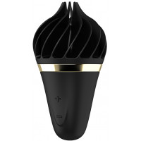 Вибростимулятор клиторальный Satisfyer Sweet Treat Spinnator в форме мороженого, черный